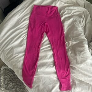 Lululemon Athletica Pink Leggings Stretchy Athleisure Wear